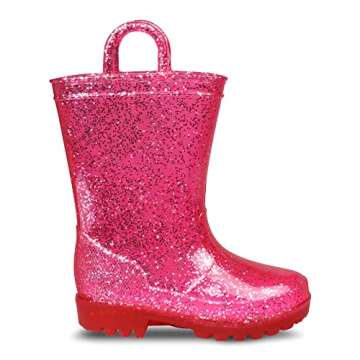 Stylish ZOOGS Girls Glitter Rainboots for Kids