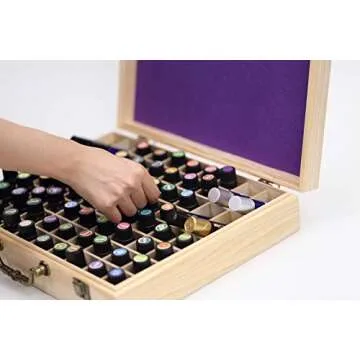Soligt 72 Bottle Essential Oils Storage Box with Handle