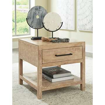 Signature Design by Ashley Belenburg Modern Square End Table, Brown