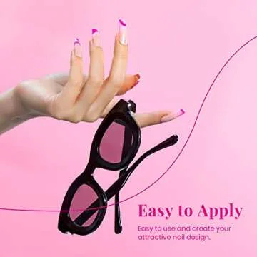 Beetles Nail Art Polish Gel Liner Set 6 Pink Cherry Colors