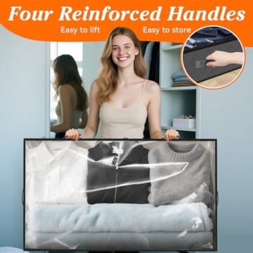 SpaceWhisper 90L Under Bed Storage for Clothing & Blankets