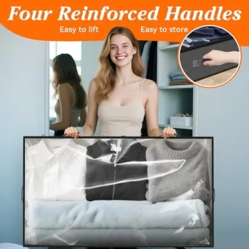 SpaceWhisper 90L Under Bed Storage for Clothing & Blankets