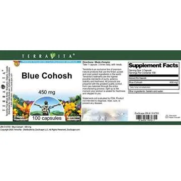 Blue Cohosh - 450 mg (100 Capsules, ZIN: 514703)