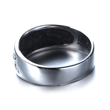 PMTIER Men's Vintage Stainless Steel Eye of God Signet Ring