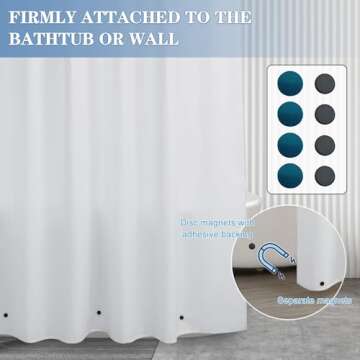 Nasitos Extra Long Shower Curtain Liners for Stylish Bathrooms