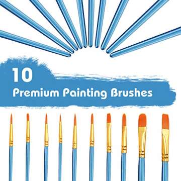 Amagoing Acrylic Paint Set - 33-Piece Complete Art Kit