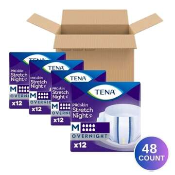 TENA ProSkin Overnight Protection Briefs - 48 Count