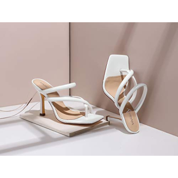 Stylish Vivianly Women's Thong Heels Sandals for Summer