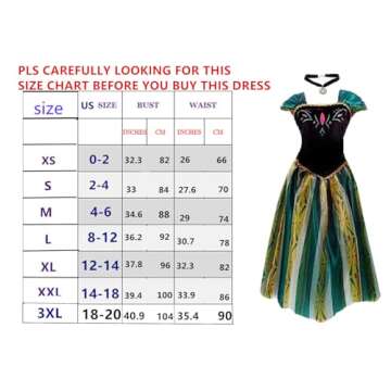Big-On-Sale Princess Adult Women Anna Coronation Dress Costume Cosplay (XXL size for US 18-20)