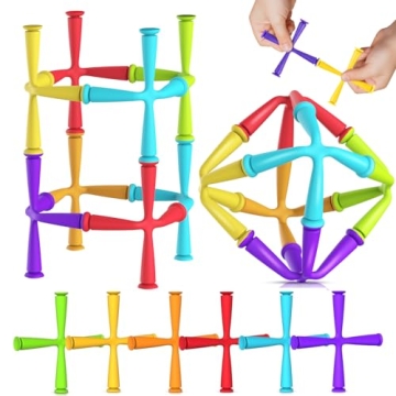 Suction Toys Sensory Fidget Toys: 24Pcs Suction Cup Bath Toys for Toddlers, Fine Motor Travel Toys f...