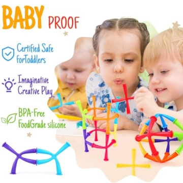 Suction Cup Bath Fidget Toys for Kids Age 3-5, 24Pcs Set