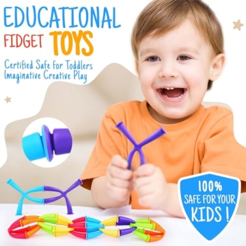 Suction Cup Bath Fidget Toys for Kids Age 3-5, 24Pcs Set