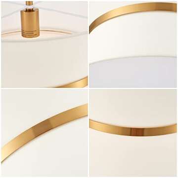 ELYCCUPA Modern Off-White Chandelier, Adjustable Pendant Light