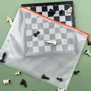 Oaimyy-18Pcs,Plastic Mesh Zipper Pouch Document Folders Bag Zipper Zip File Folders for Office Supplies, Travel,Organizing Storage (6 Sizes, Multicolor)