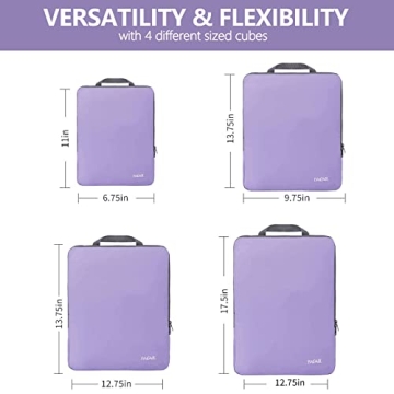 BAGAIL Compression Packing Cubes for Efficient Travel Organization