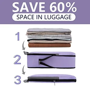 BAGAIL Compression Packing Cubes for Efficient Travel Organization