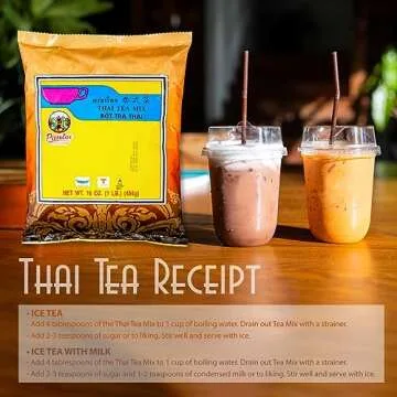 Cravin Supply Co. Thai Tea Mix 16oz Authentic Thai Flavor