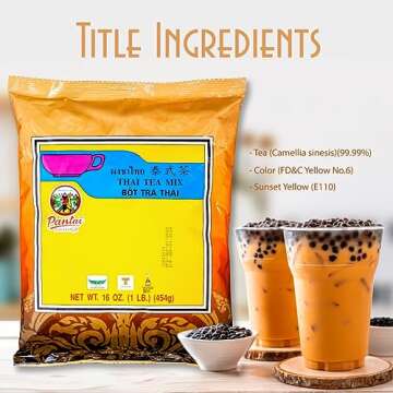 Cravin Supply Co. Thai Tea Mix 16oz Authentic Thai Flavor