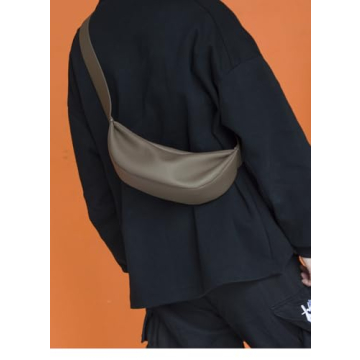 Stylish DONA IN Leather Crescent Sling Bag for Women