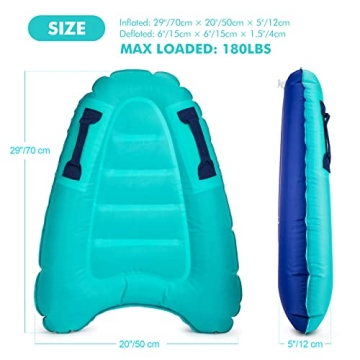 Buy Inflatable Surf Body Board with Easy Grip Handles
