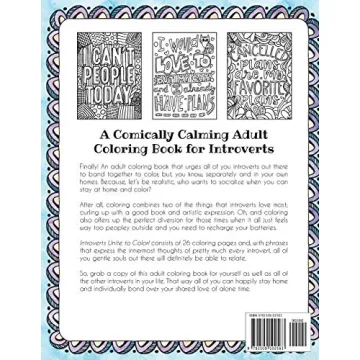 Introverts Unite to Color! A Hilarious Adult Coloring Book