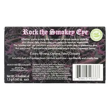 Honeybee Gardens Rock The Smokey Eye Shadow Palette | Cruelty Free, Gluten Free, Paraben Free