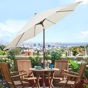 Blissun 9' Patio Umbrella - Durable & Stylish Shade
