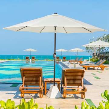 Blissun 9' Patio Umbrella - Durable & Stylish Shade