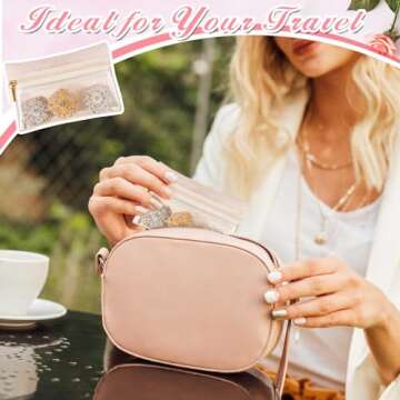 Uiifan 36 Pcs Travel Jewelry Pouch Set for Women Gift