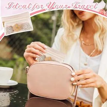 Uiifan 36 Pcs Travel Jewelry Pouch Set for Women Gift