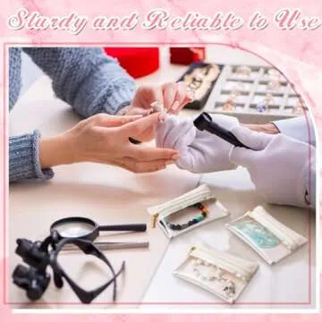 Uiifan 36 Pcs Travel Jewelry Pouch Set for Women Gift