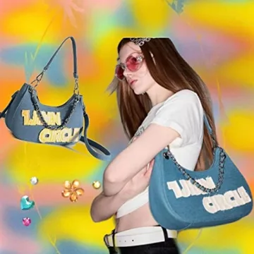 XPONNI Y2K Canvas Bag Retro Tote for Fashion Lovers