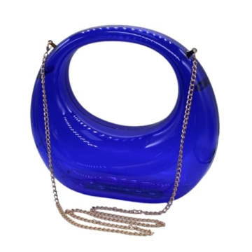 GSYPS Moon-Shaped Acrylic Evening Clutch for Parties