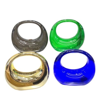 GSYPS Moon-Shaped Acrylic Evening Clutch for Parties