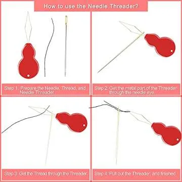 30Pack Premium Sewing Needles for Hand Sewing Repair, 6 Sizes Assorted Needles with 2 Threaders, Hand Sewing Needles, Large Eye Stitching Needles, Embroidery Needles, Sewing Sharp Needles