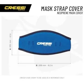 Cressi Neoprene Mask Strap Cover, Lilac