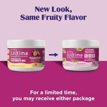 Ultima Replenisher Daily Electrolyte Powder Drink Mix – Passionfruit, 30 Servings – Hydration Po...