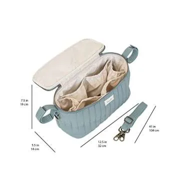 3 Sprouts Universal Quilted Stroller Organizer with Cup Holder