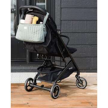 3 Sprouts Universal Quilted Stroller Organizer with Cup Holder