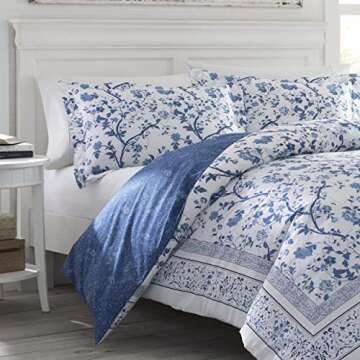 Laura Ashley Full Comforter Set - Stylish Cotton Bedding