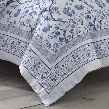 Laura Ashley Full Comforter Set - Stylish Cotton Bedding