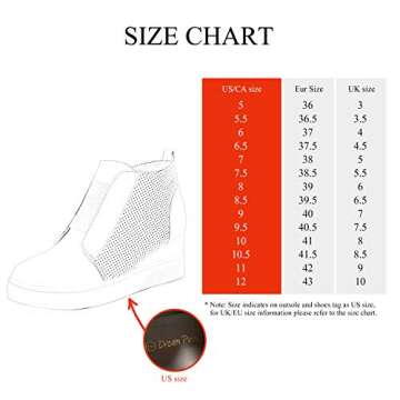 DREAM PAIRS Women’s Platform Wedge Sneakers Ankle Booties - Stylish Comfort in Taupe