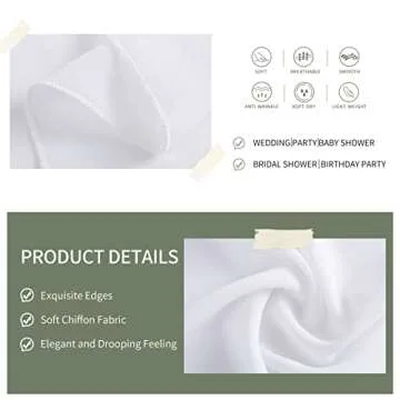 Chic White Wedding Ceiling Drapes for Elegant Decor