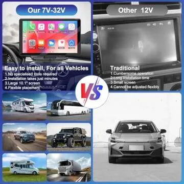 7" HD Carplay Screen for Safe Driving & Connectivity