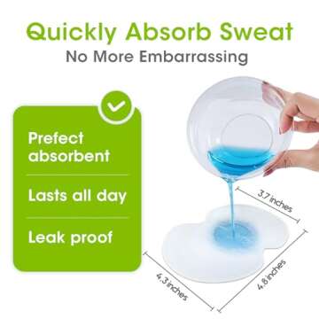 Underarm Sweat Pads - OTTOLIVES PREMIUM QUALITY Fight Hyperhidrosis [100 PCS] for Men and Women Comfortable, Non Visible, Extra Adhesive, Disposable Dress Guards/Shields, Non Sweat Armpit Protection