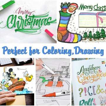 60 Color Duo Tip Brush Markers - ZSCM Art Set