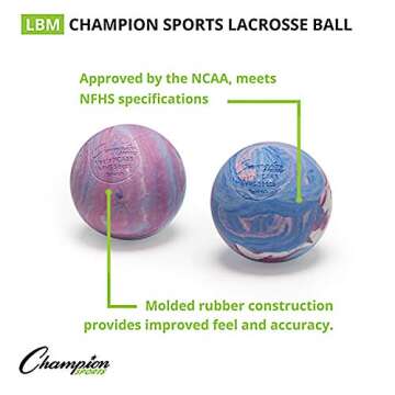 Lacrosse Ball - NCAA NFHS Certified - Multi Color