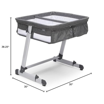 Simmons Kids Bassinet for Twins with Adjustable Height