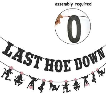 Wulagogo Cowgirl Bachelorette Party Banner - Easy Assembly & Sparkle