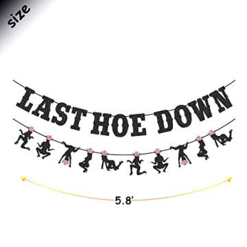 Wulagogo Cowgirl Bachelorette Party Banner - Easy Assembly & Sparkle